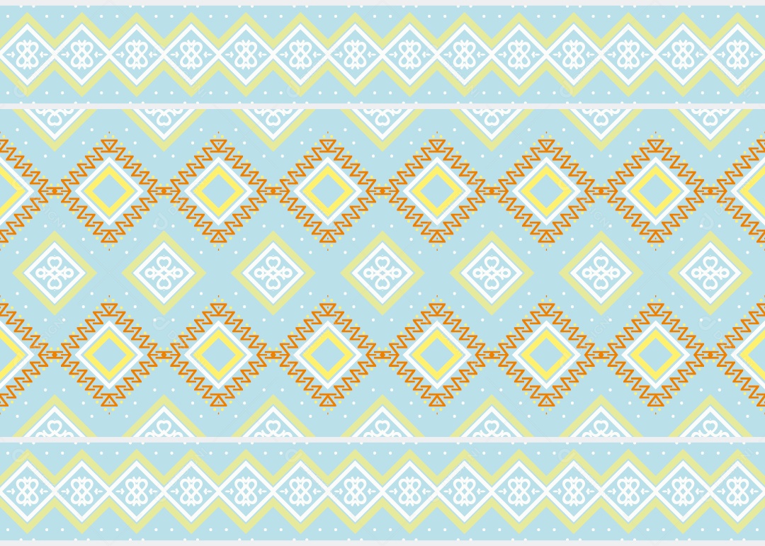 Padrão Tribal Tradicional Estilo Asteca Ilustração Colorida Vetor EPS