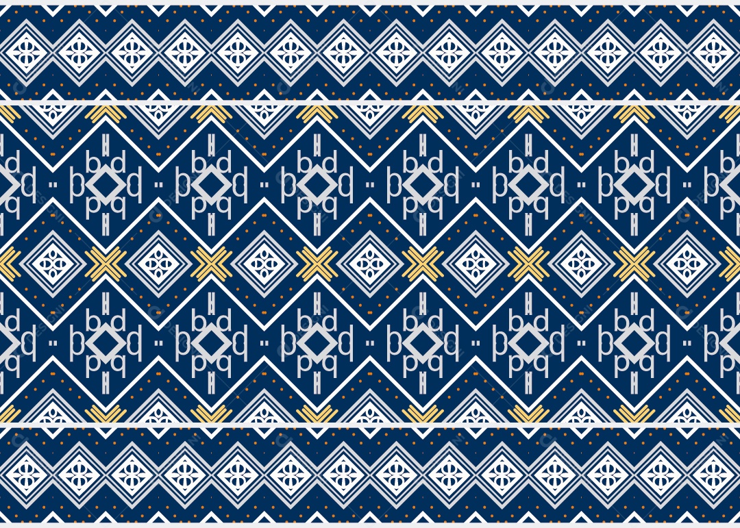 Padrão Tribal Tradicional Estilo Asteca Ilustração Colorida Vetor EPS