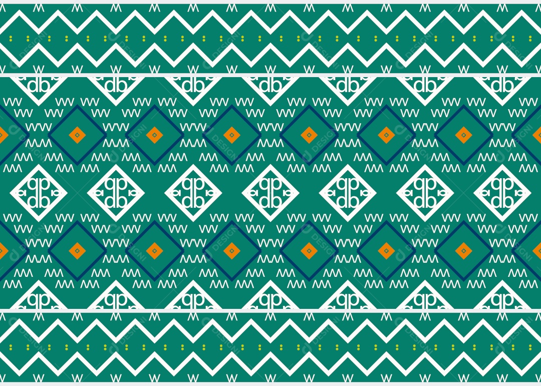 Padrão Tribal Tradicional Estilo Asteca Azul Vetor EPS