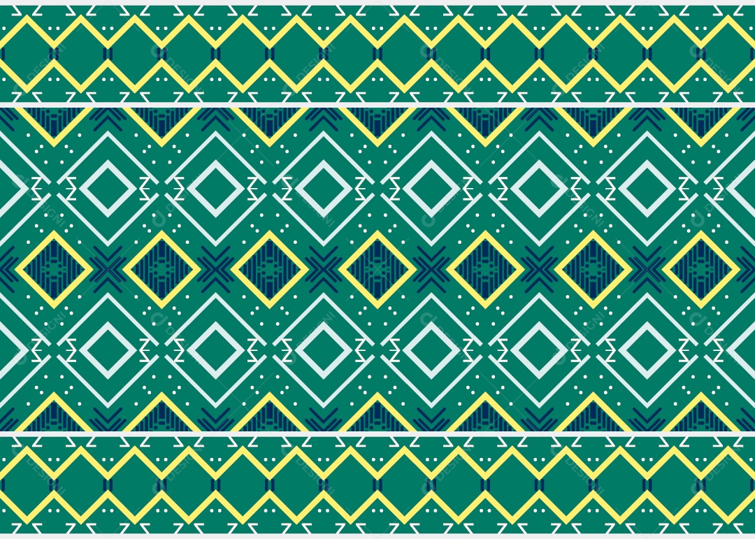 Padrão Tribal Tradicional Estilo Asteca Ilustração Colorida Vetor EPS