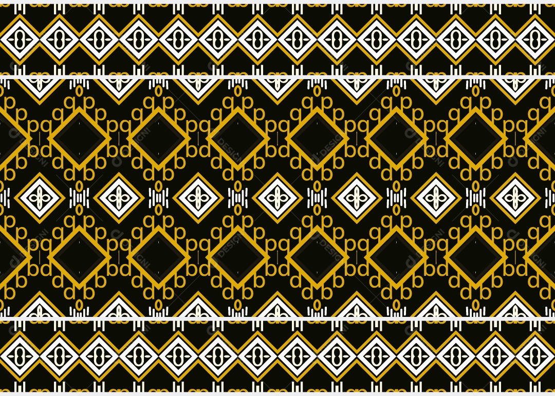 Padrão Tribal Tradicional Estilo Asteca Ilustração Colorida Vetor EPS