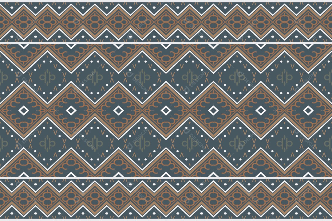 Padrão Tribal Tradicional Estilo Asteca Ilustração Colorida Vetor EPS