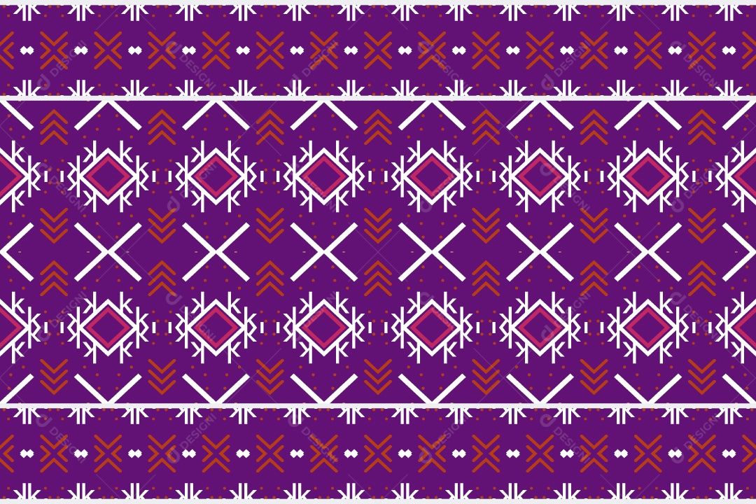 Padrão Tribal De Fundo Ilustração Roxo Vetor EPS