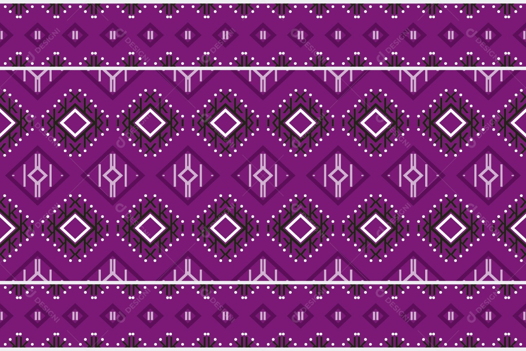 Padrão Tribal De Fundo Ilustração Roxa Vetor EPS