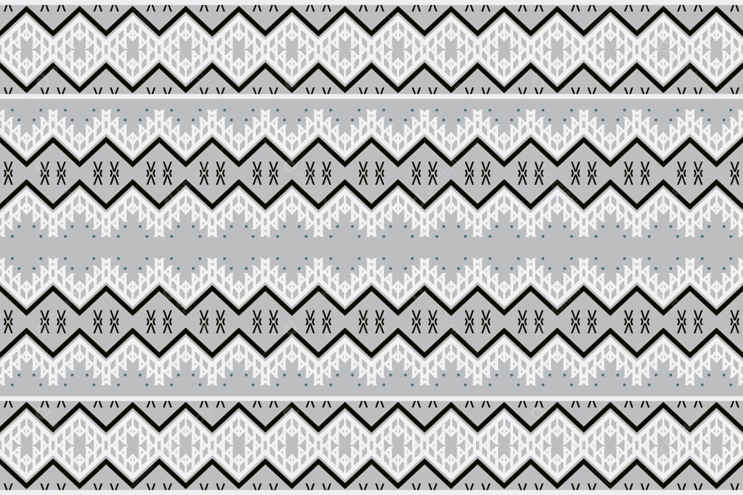 Padrão Tribal De Fundo Ilustração Cinza Vetor EPS