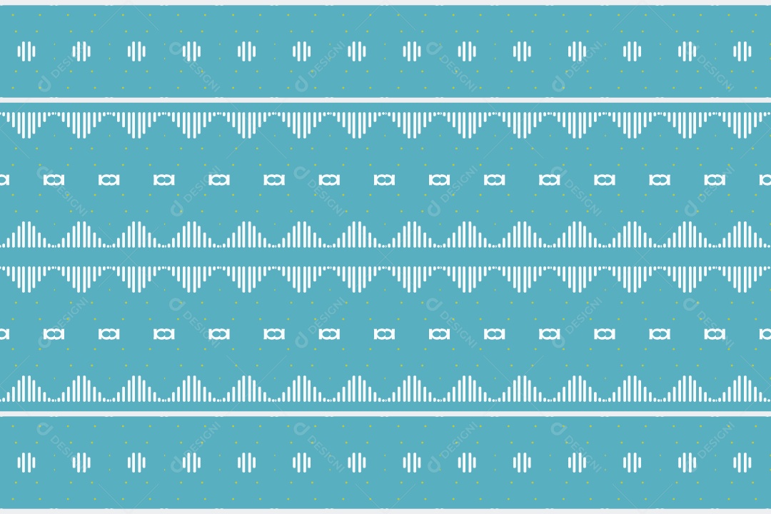 Padrão Tribal De Fundo Ilustração Azul Vetor EPS