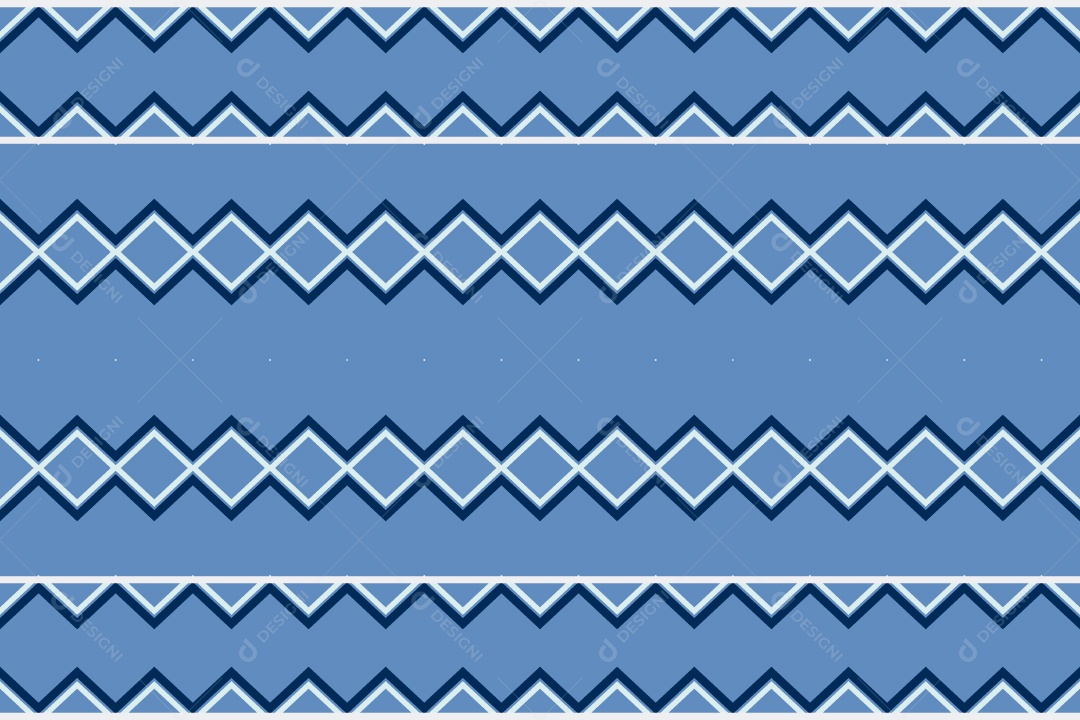 Padrão Tribal De Fundo Ilustração Azul e Preto Vetor EPS