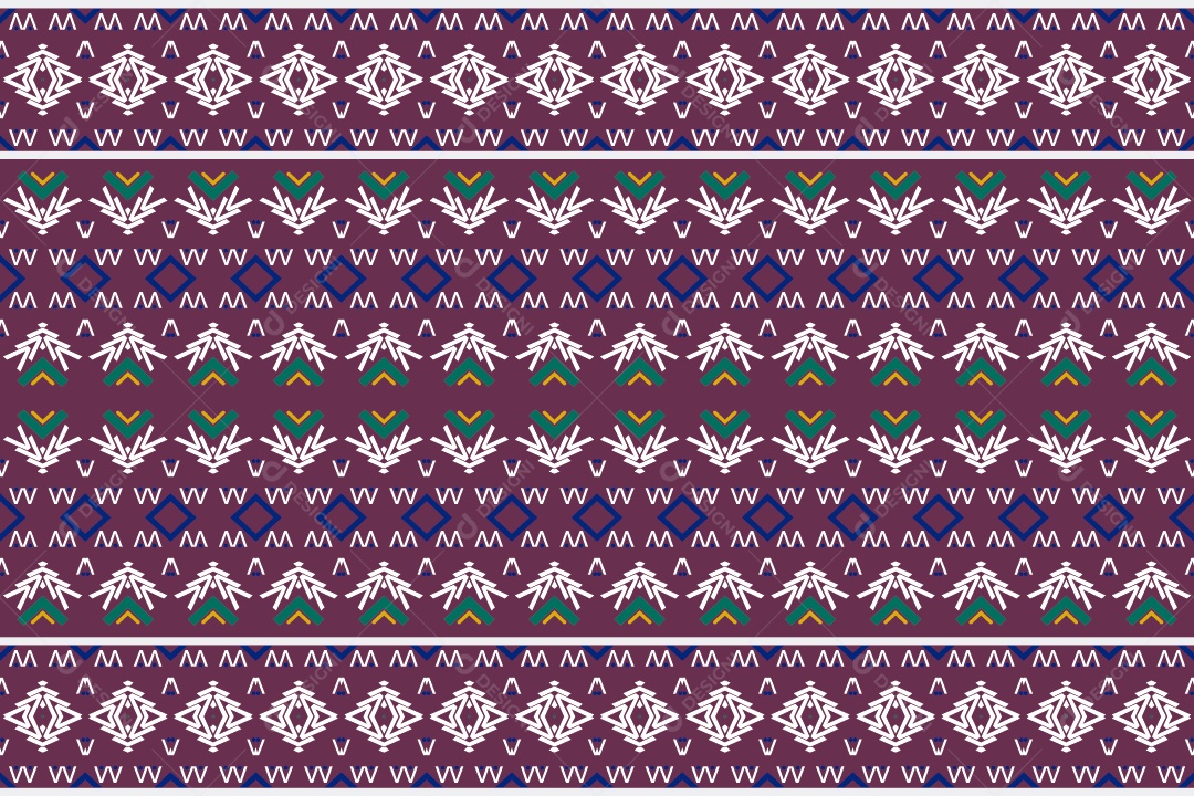 Padrão Tribal De Fundo Ilustração Colorida Vetor EPS