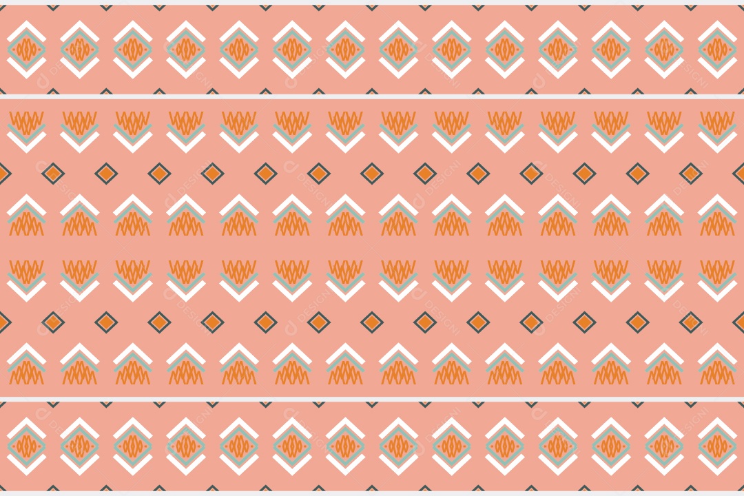 Padrão Tribal De Fundo Ilustração Colorida Vetor EPS