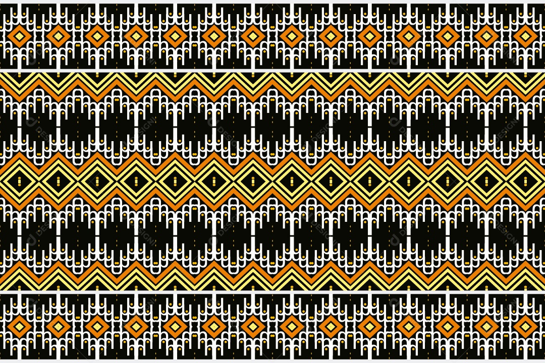 Padrão Tribal De Fundo Ilustração Colorida Vetor EPS