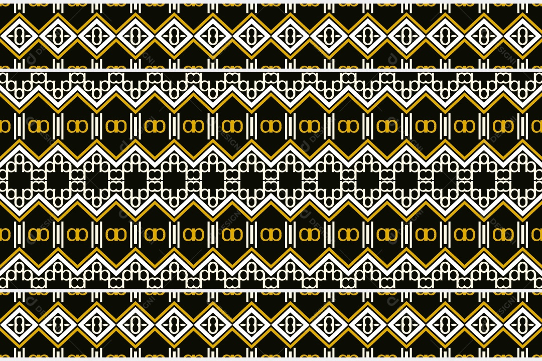 Padrão Tribal De Fundo Ilustração Colorida Vetor EPS