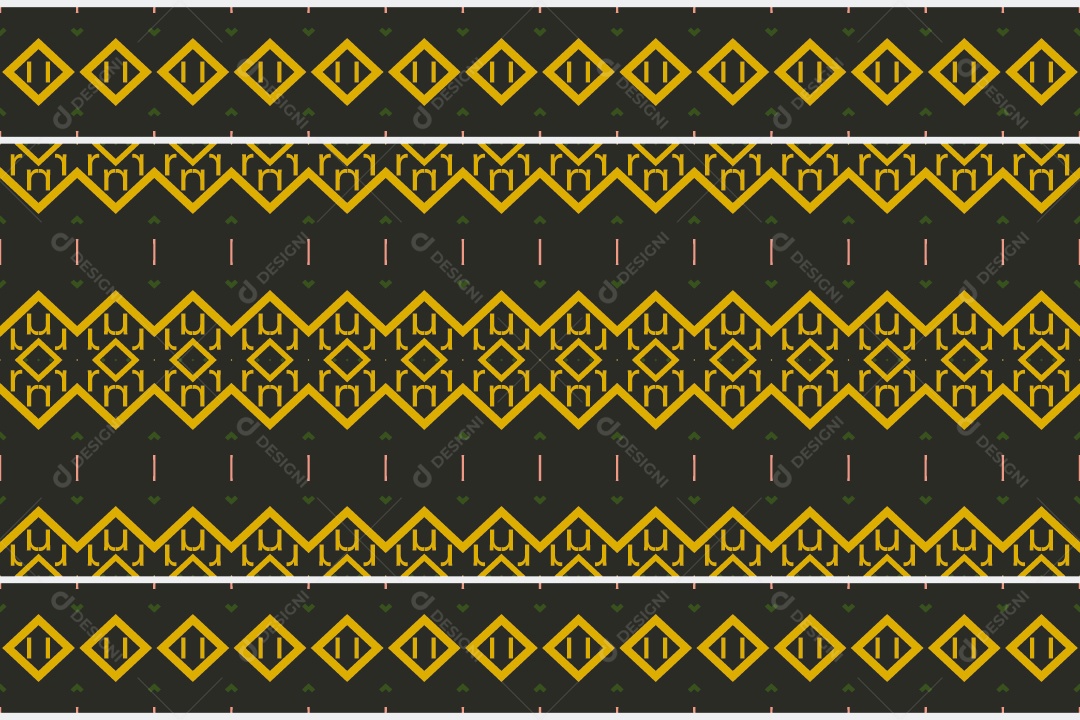 Padrão Tribal De Fundo Ilustração Colorida Vetor EPS