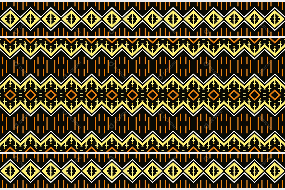 Padrão Tribal De Fundo Ilustração Colorida Vetor EPS