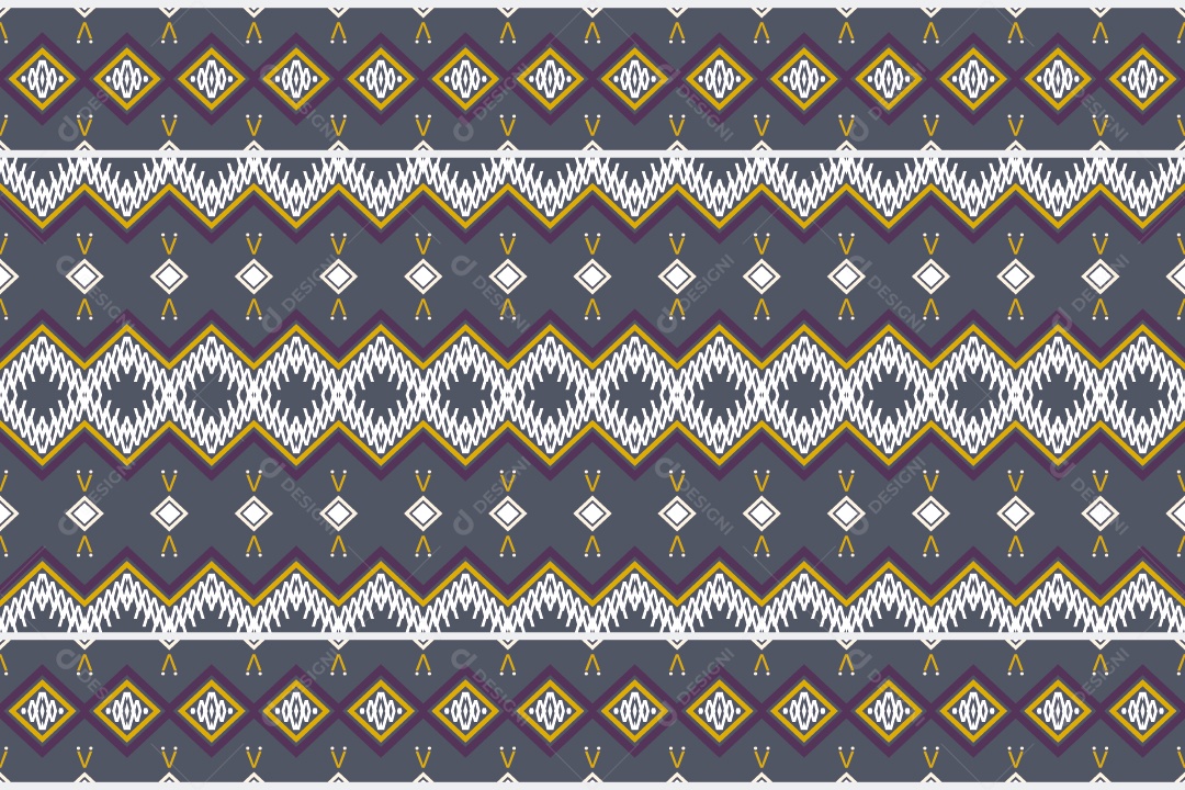 Padrão Tribal De Fundo Ilustração Colorida Vetor EPS