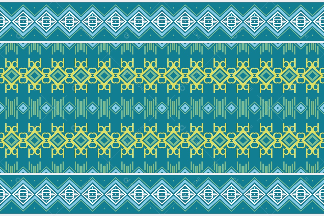 Padrão Tribal De Fundo Ilustração Colorida Vetor EPS