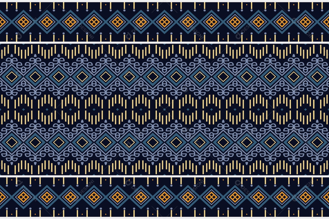 Padrão Tribal De Fundo Ilustração Colorida Vetor EPS