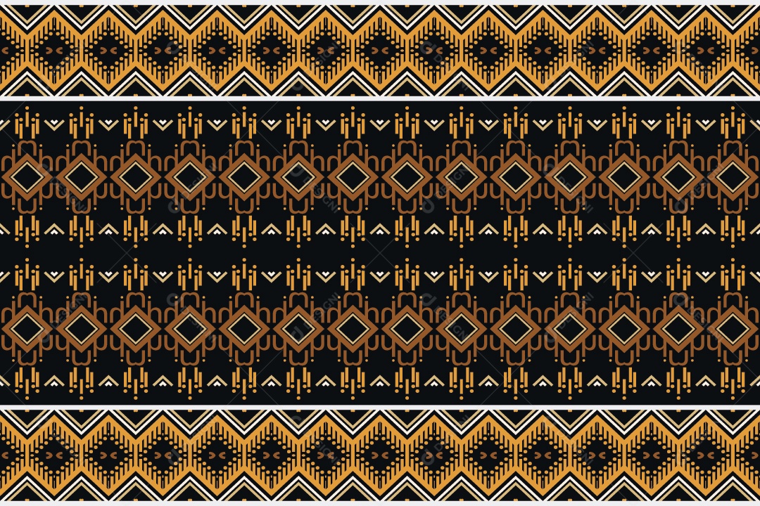 Padrão Tribal De Fundo Ilustração Colorida Vetor EPS