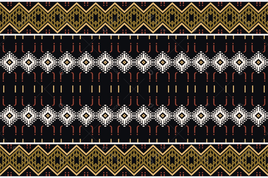 Padrão Tribal De Fundo Ilustração Colorida Vetor EPS