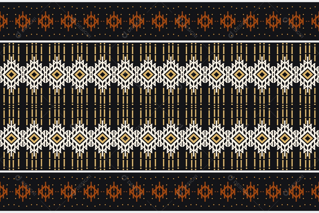 Padrão Tribal De Fundo Ilustração Colorida Vetor EPS