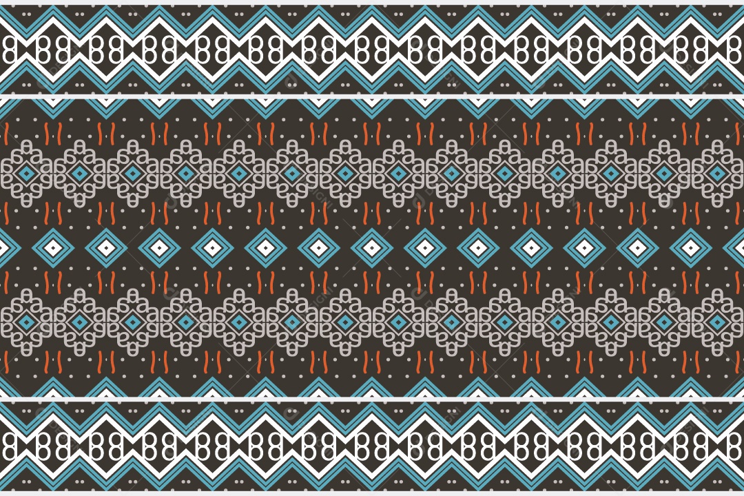 Padrão Tribal De Fundo Ilustração Colorida Vetor EPS