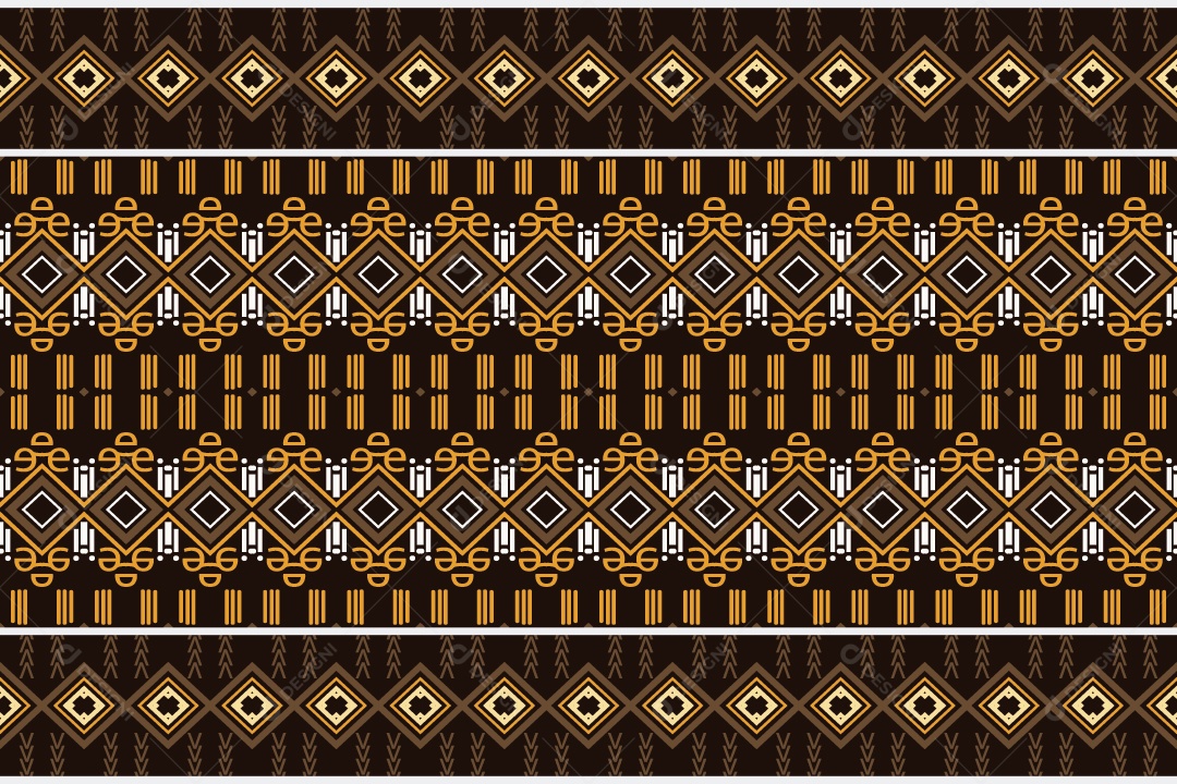 Padrão Tribal De Fundo Ilustração Colorida Vetor EPS