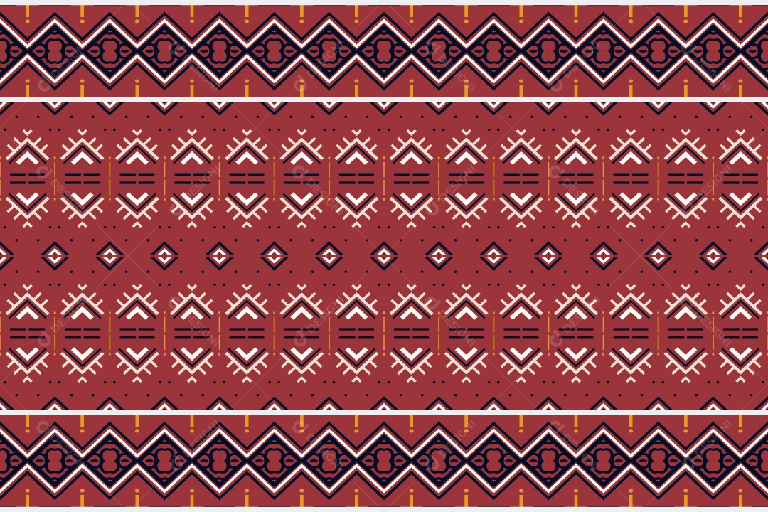 Padrão Tribal De Fundo Ilustração Colorida Vetor EPS