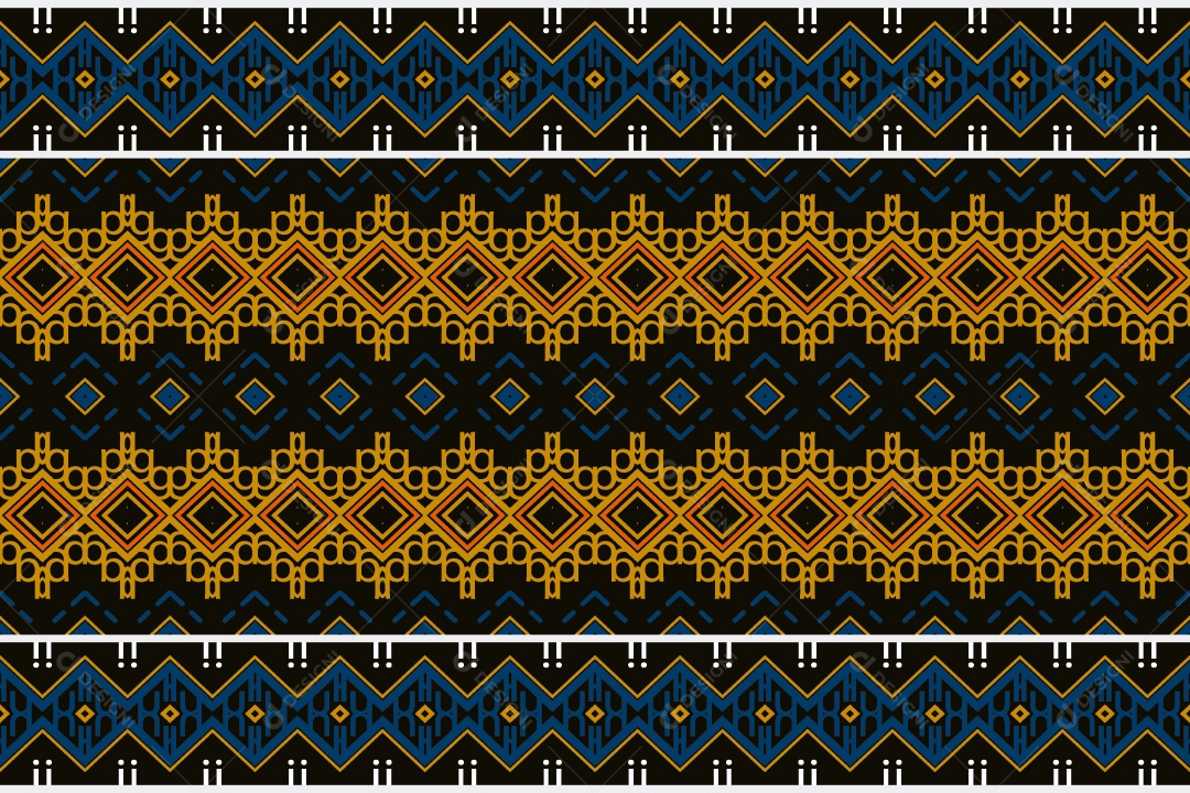 Padrão Tribal De Fundo Ilustração Colorida Vetor EPS