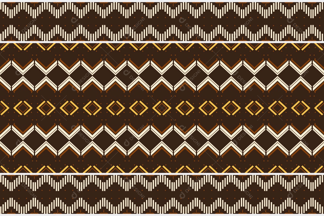 Padrão Tribal De Fundo Ilustração Colorida Vetor EPS