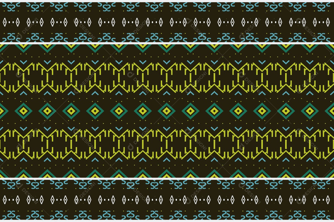 Padrão Tribal De Fundo Ilustração Colorida Vetor EPS