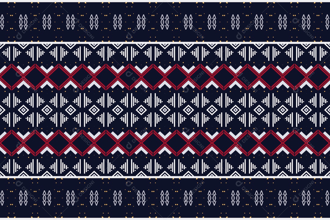 Padrão Tribal De Fundo Ilustração Colorida Vetor EPS