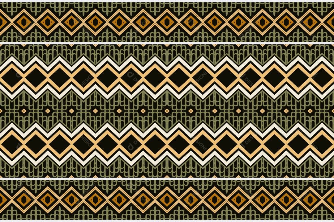 Padrão Tribal De Fundo Ilustração Colorida Vetor EPS