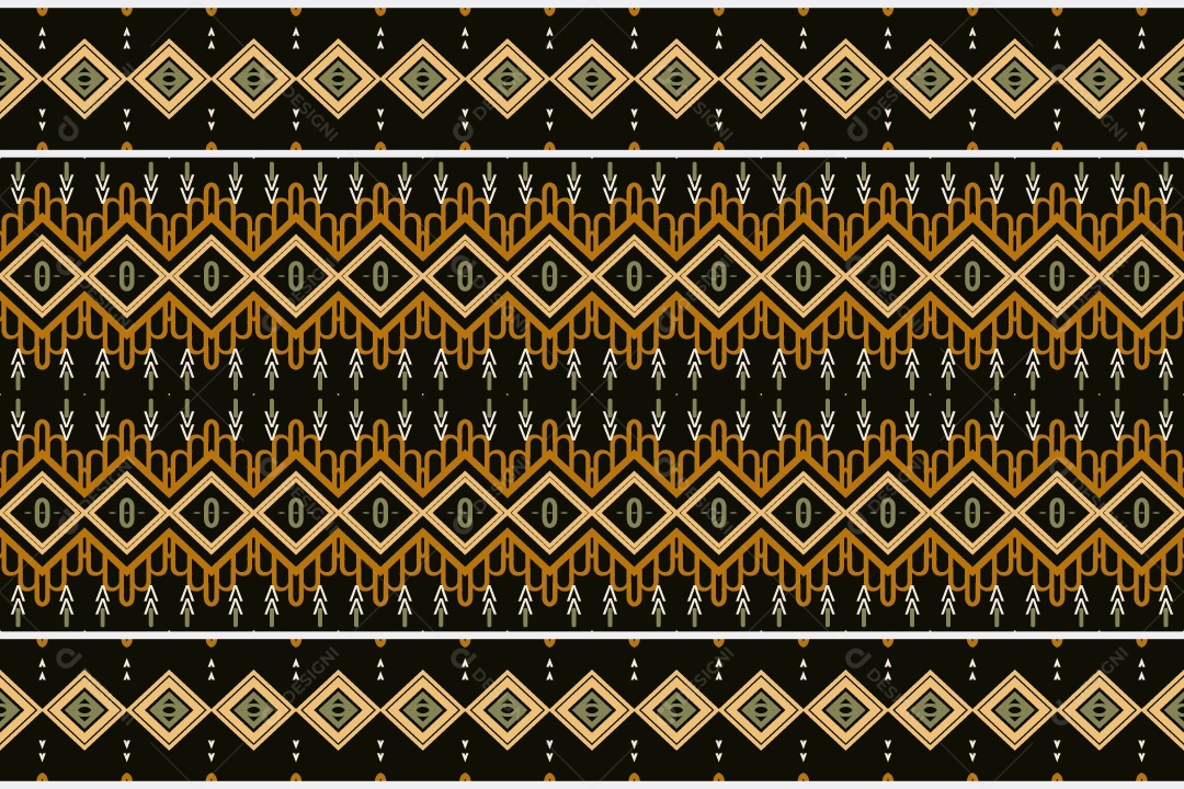 Padrão Tribal De Fundo Ilustração Colorida Vetor EPS