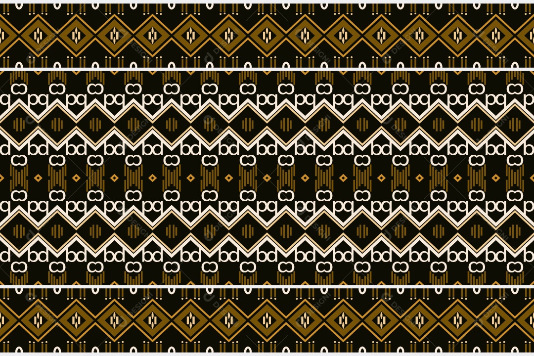 Padrão Tribal De Fundo Ilustração Colorida Vetor EPS