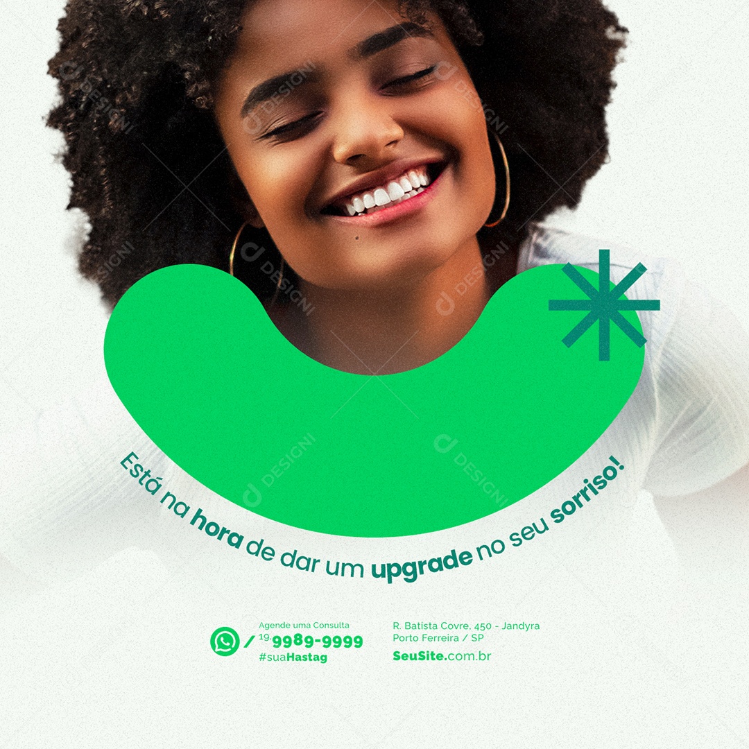 Está Na Hora De Dar Um Upgrade No Seu Sorriso Dentista Social Media PSD Editável