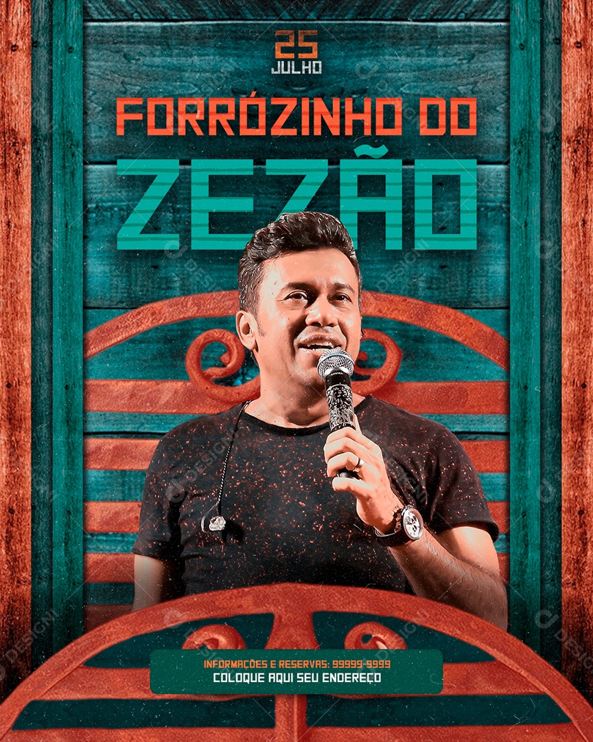 Flyer Forrozinho do Zezão Social Media PSD Editável