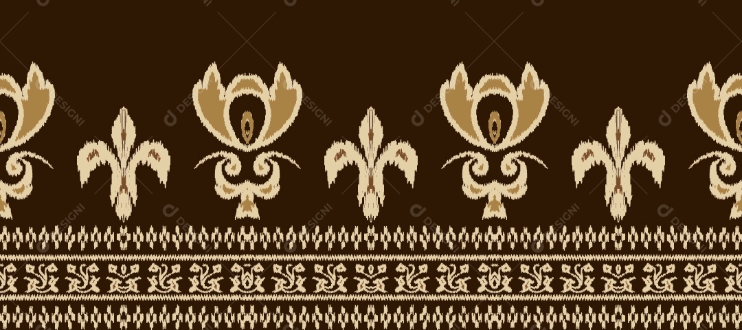 Tapete Tribal Tradicional Estilo Asteca Ilustração Colorida Vetor EPS