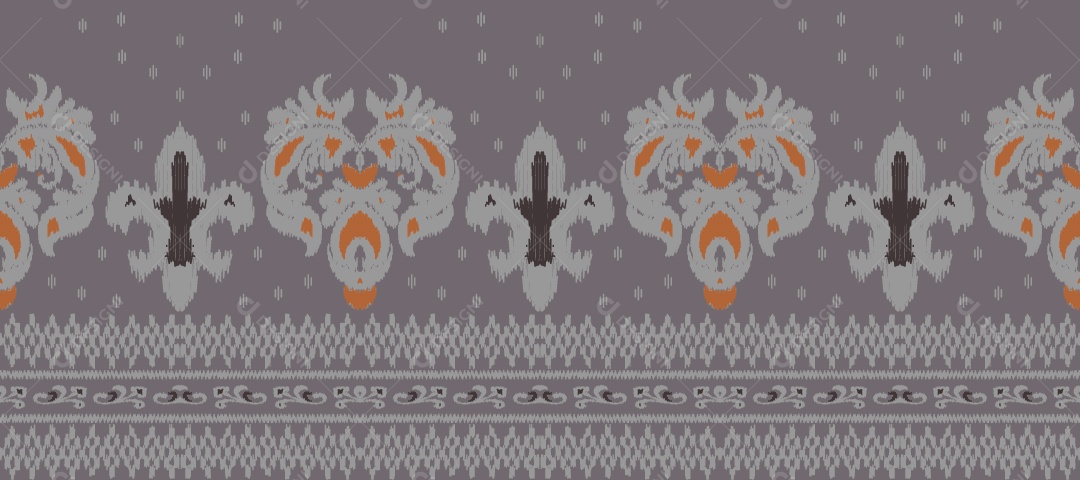 Tapete Tribal Tradicional Estilo Asteca Ilustração Colorida Vetor EPS