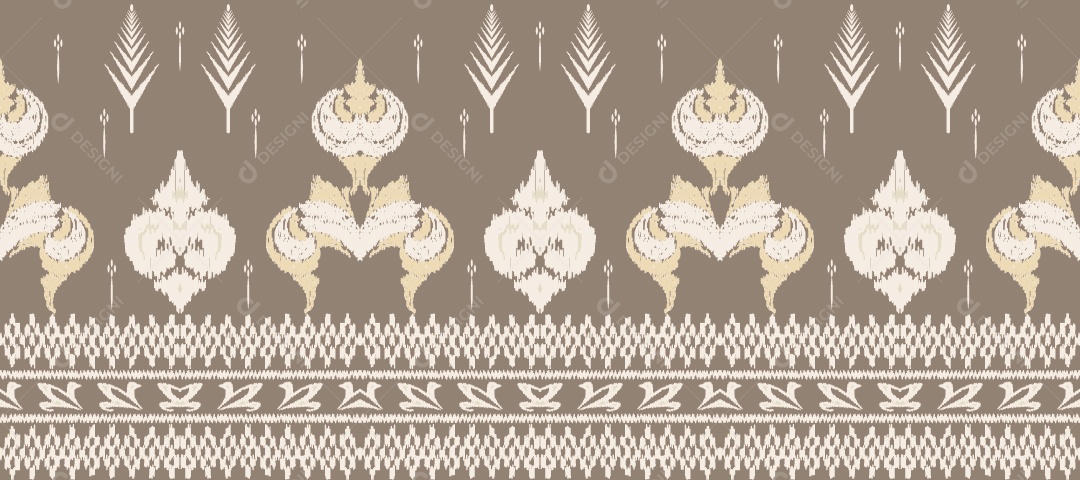 Tapete Tribal Tradicional Estilo Asteca Ilustração Colorida Vetor EPS