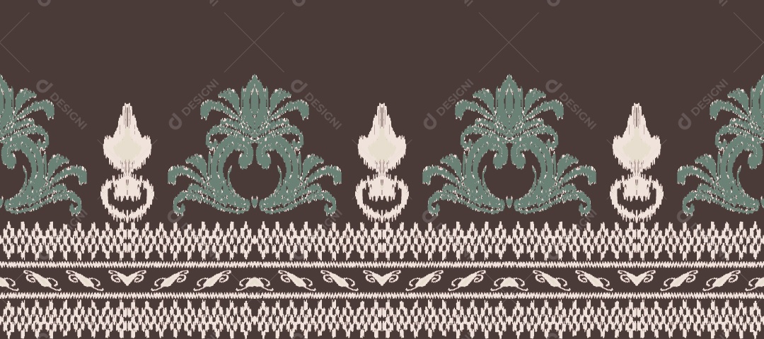 Tapete Tribal Tradicional Estilo Asteca Ilustração Colorida Vetor EPS