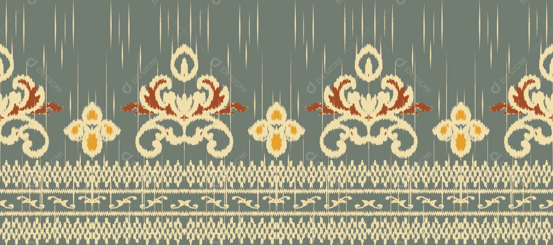 Tapete Tribal Tradicional Estilo Asteca Ilustração Colorida Vetor EPS