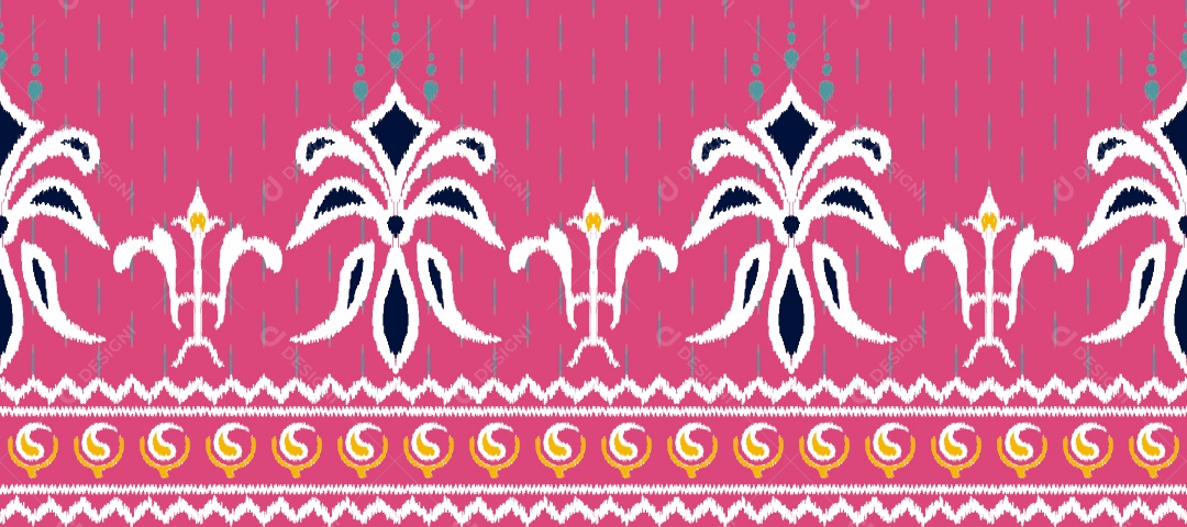 Padrão Tribal Tradicional Estilo Asteca Tapete Ilustração Rosa Vetor EPS