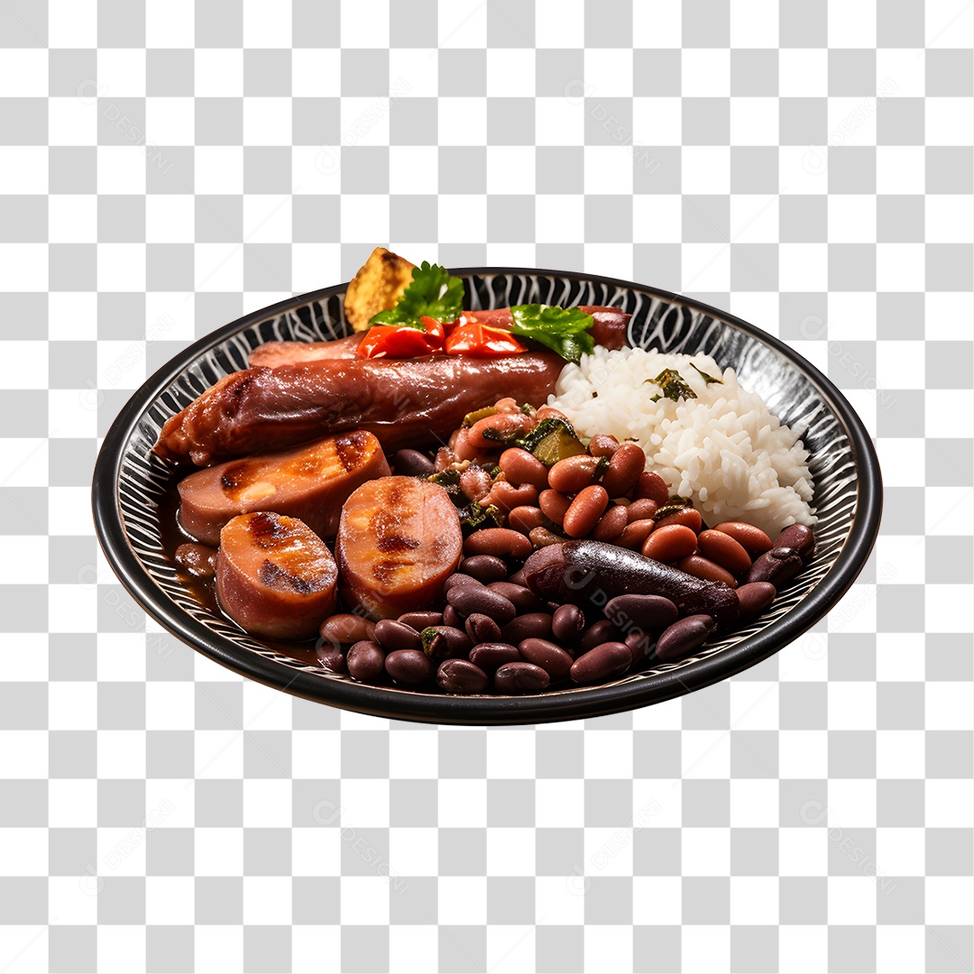 Feijoada Tradicional Brasileira PNG Transparente