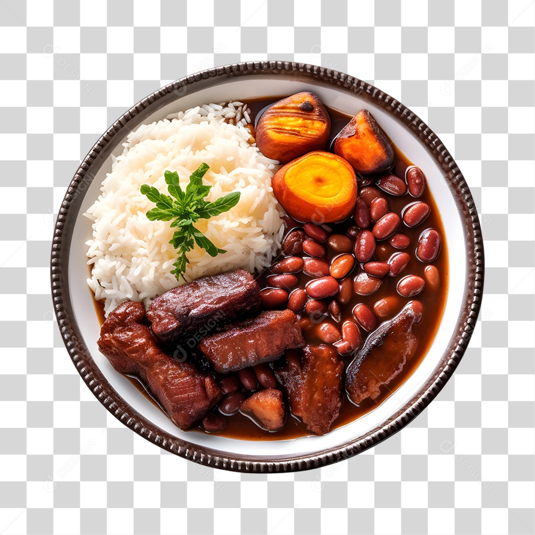 Feijoada Tradicional Brasileira PNG Transparente