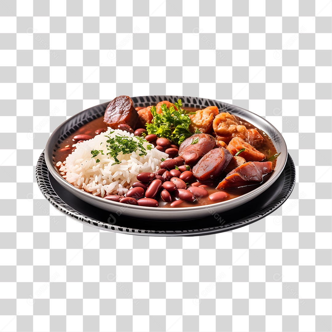 Feijoada Tradicional Brasileira PNG Transparente