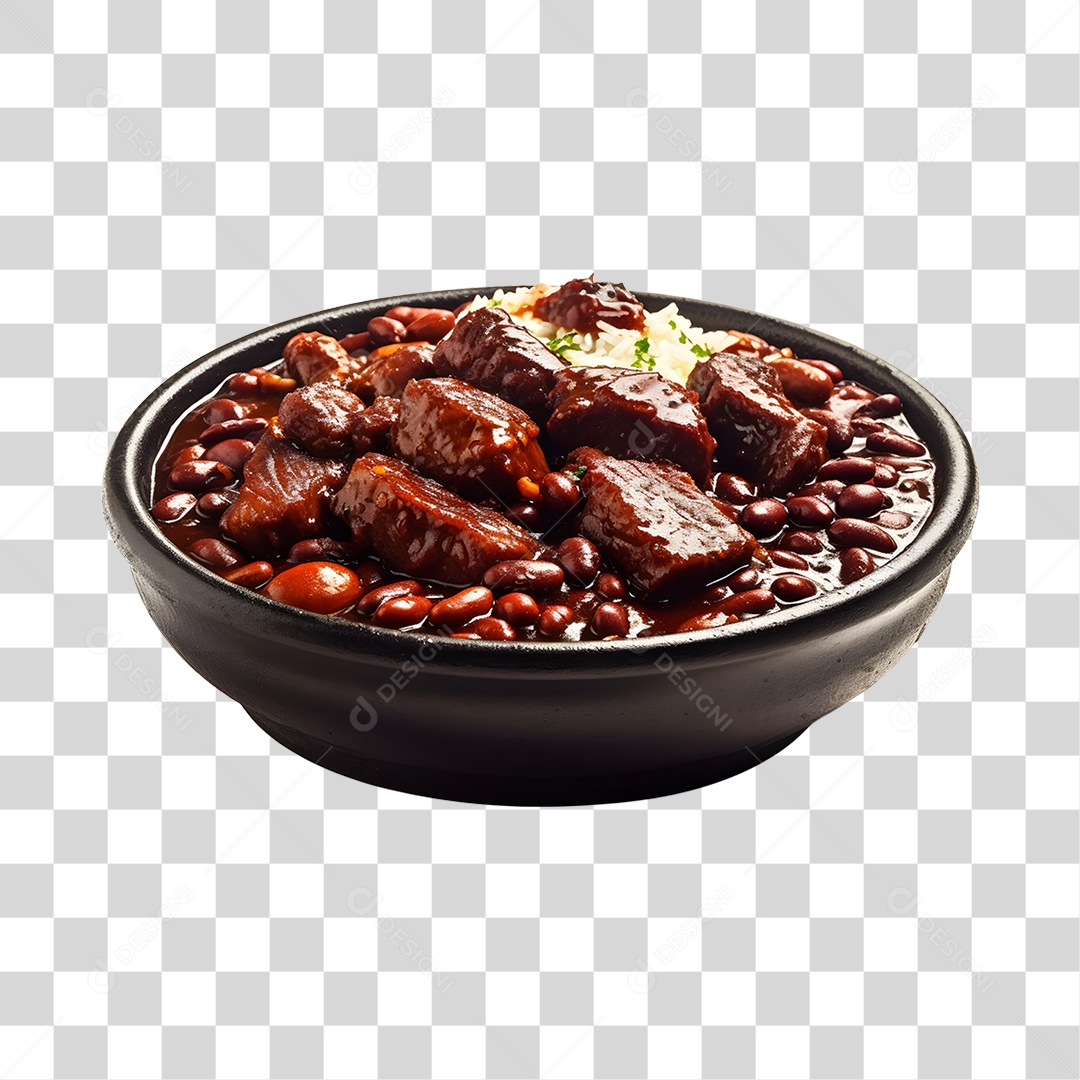 Feijoada Tradicional Brasileira PNG Transparente