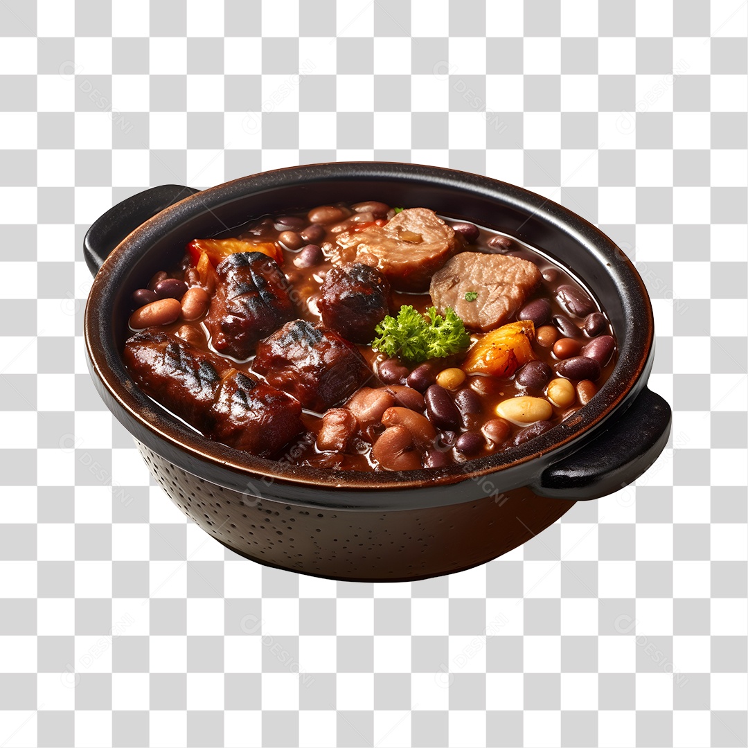 Feijoada Tradicional Brasileira PNG Transparente