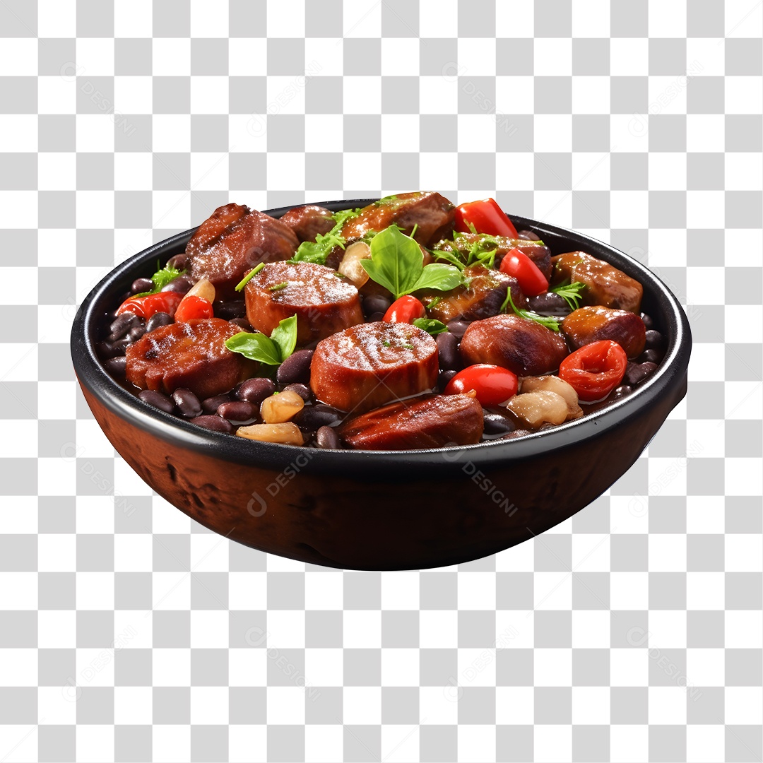 Feijoada Tradicional Brasileira PNG Transparente