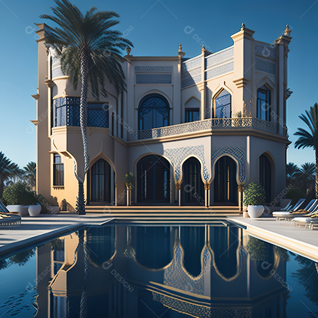 Vila marroquina cercada por água e natureza