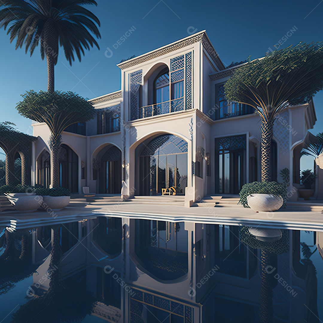 Vila marroquina cercada por água e natureza