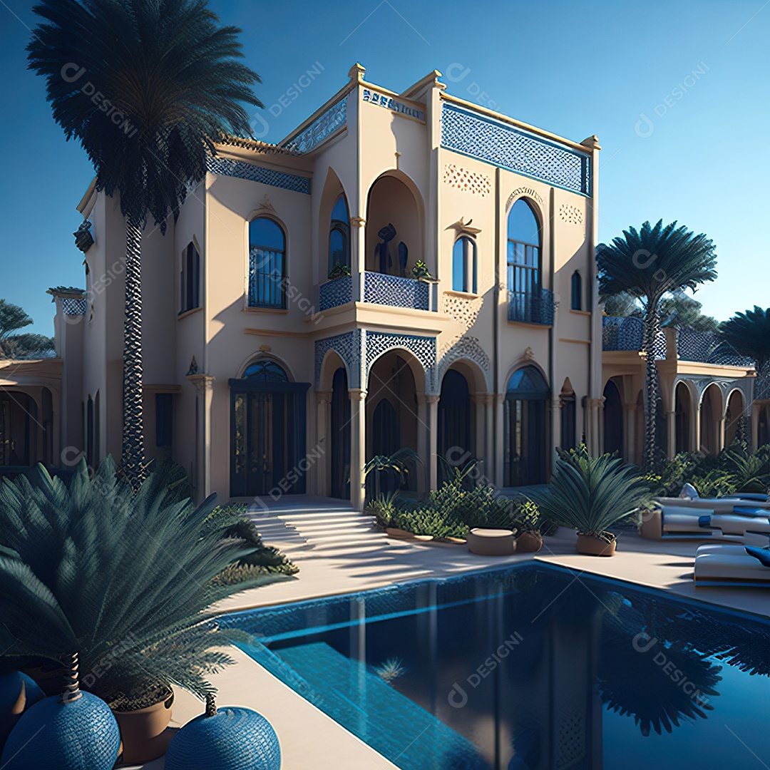 Vila marroquina cercada por água e natureza